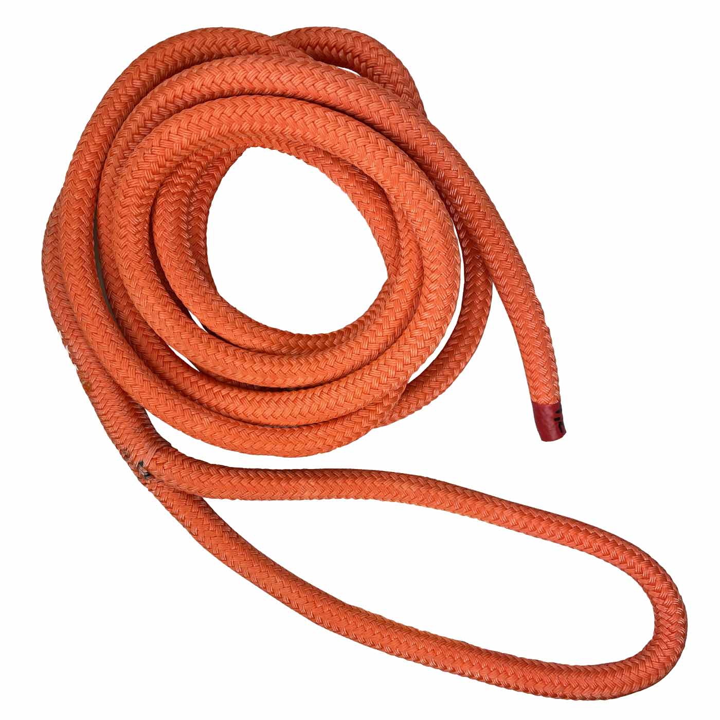 Bull Sling 16 Long, Orange Braided Rope with a Loop at One End