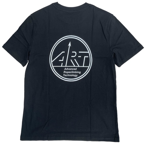 Black ART Snake shirt with white ART logo and "Advanced Ropeclimbing Technology" lettering on the back
