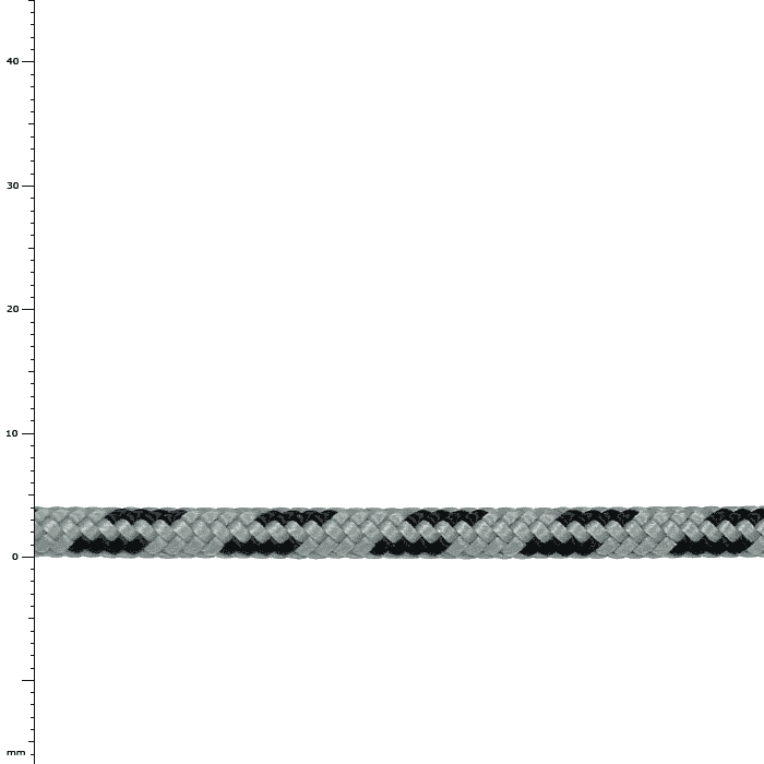 Cord 4, gray and black braided cord, product name visible
