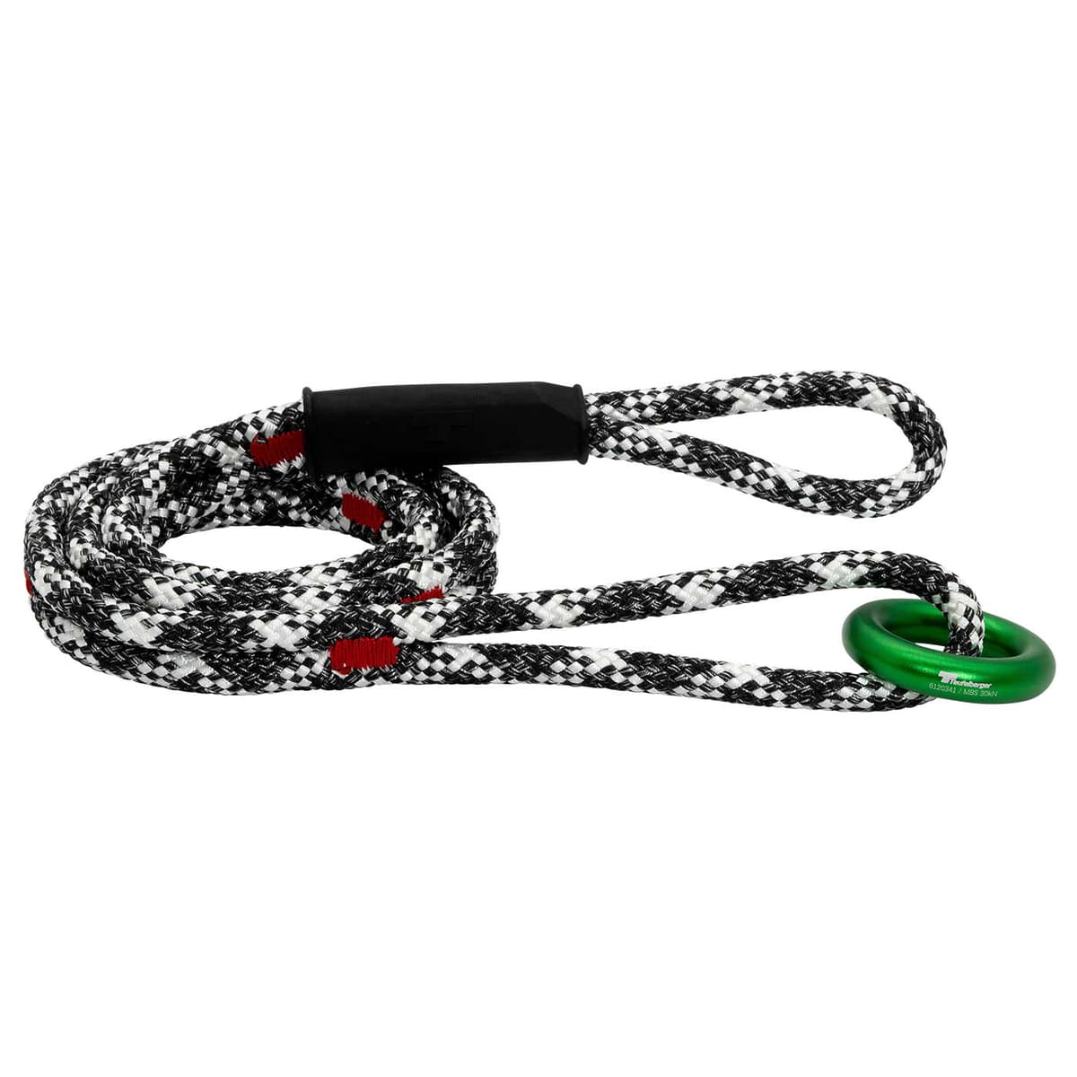 canopyANCHOR ring with black, white and red rope and green ring