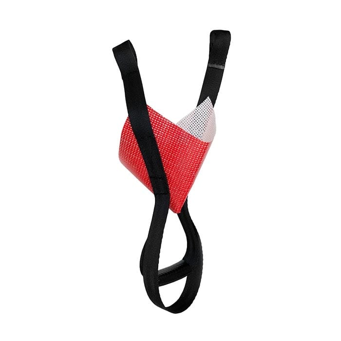 ArboRapid Rocket Master Throwing Bag bag, red and white with black loops made of textile material