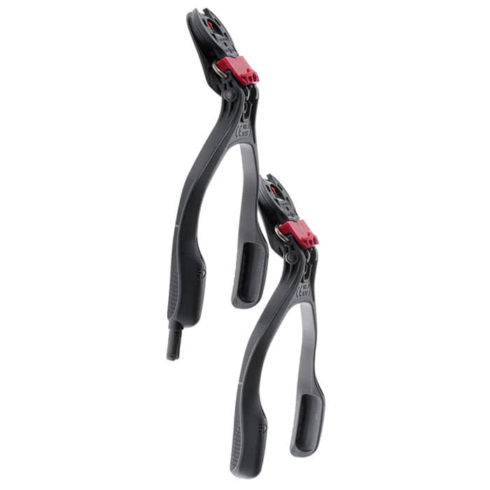 PROTOS® Wireless Bracket P2, black bracket with red fasteners, two pieces