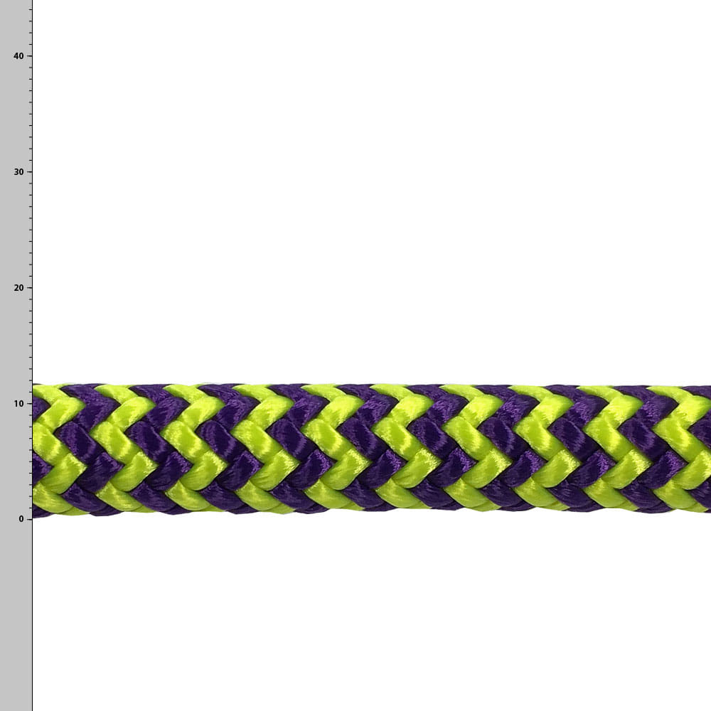 Woodpecker Purple Rope in Purple and Yellow Braided Pattern
