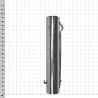 Big Shot Sleeve, Silver Metal Sleeve with Screw and Bracket on White Checkered Background