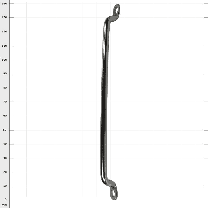 Distel stainless steel stainless steel shackle, elongated shackle with mounting holes at both ends