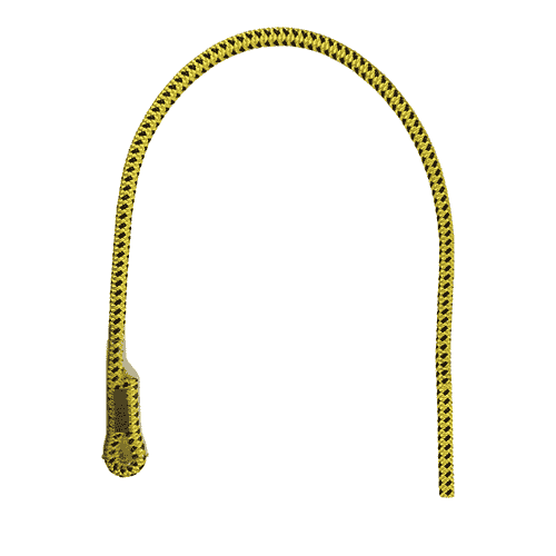 Zillon Rope, yellow and black rope with loop at the end