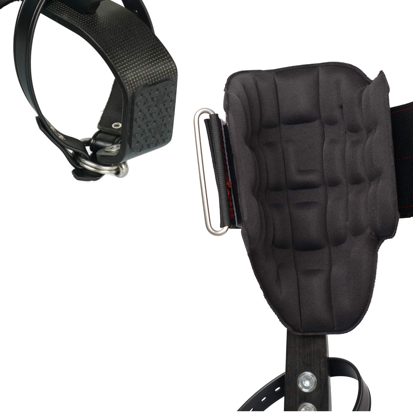 Distel Carbon 3.1 Classic by Distel, view of the inside with black upholstery and metal temple