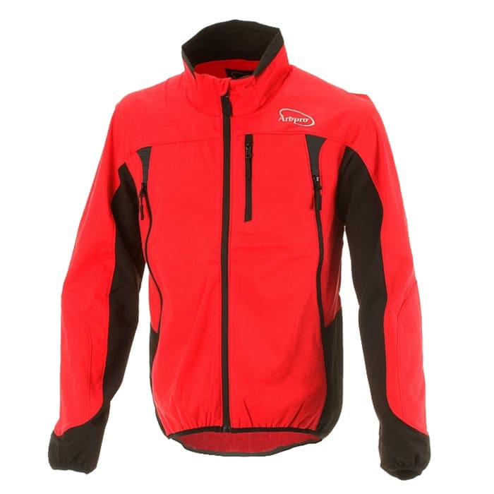 XLight Jacket by Arbpro, red and black jacket with zipper and three visible pockets