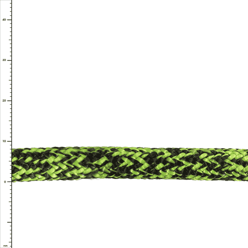 Phoenix 8 rope in green and black with braided pattern