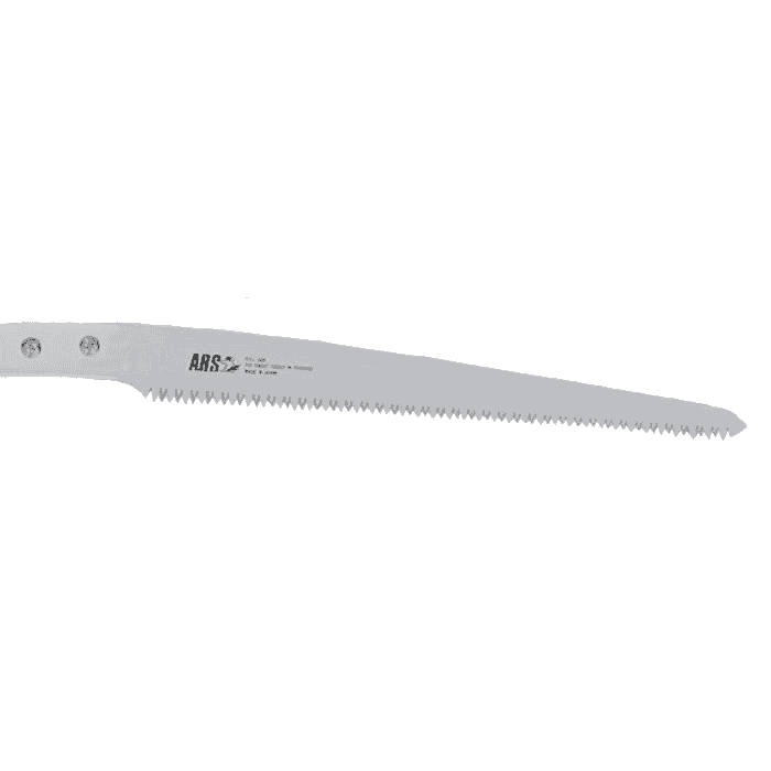 ARS Mini saw blade with serrated metal blade and two screws on the handle, manufacturer ARS