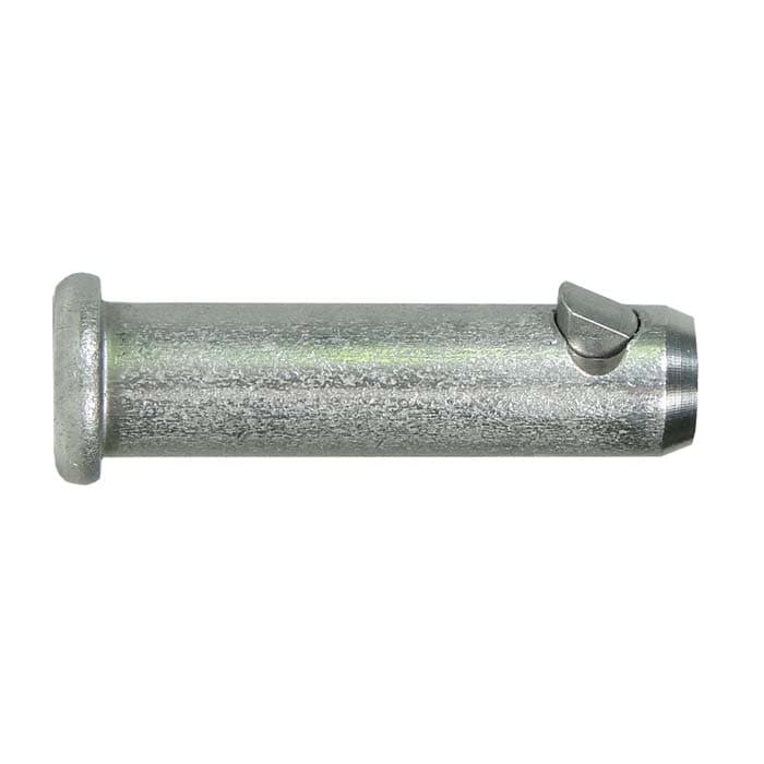 Rope Wrench Quick Pin, Silver Metal Pin with Flat Head and End Safety Flap