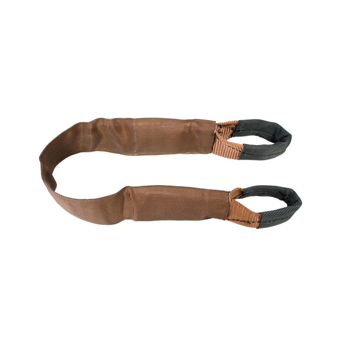 tree save 2 t loop strap brown with black loop ends