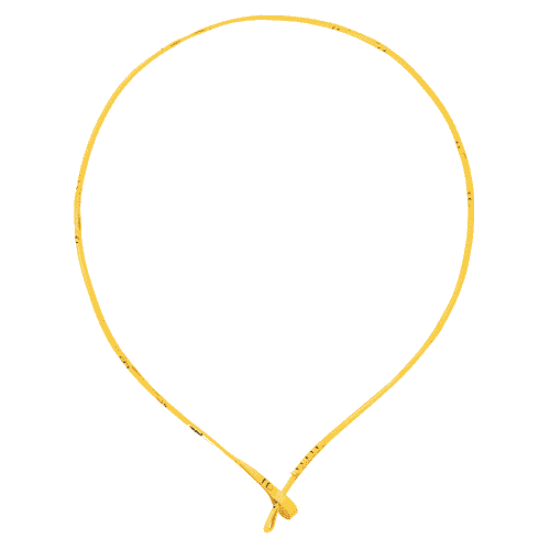 NAJA webbing, yellow, with a loop at one end, slightly larger