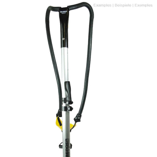 ArboRapid TK3 190 by Berger, silver telescopic handle with black handle and large, black hand guard at the top