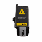 PAX tourniquet with black sleeve and yellow triangle on the front, text "PAX Extremity Tourniquet" and yellow PAX logo