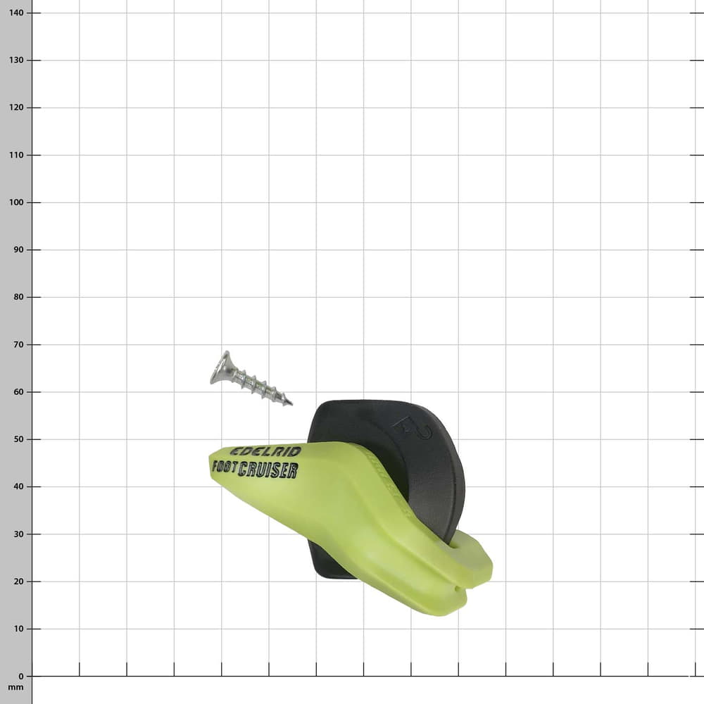 Foot Cruiser R locking lever from Edelrid in green and black with one screw