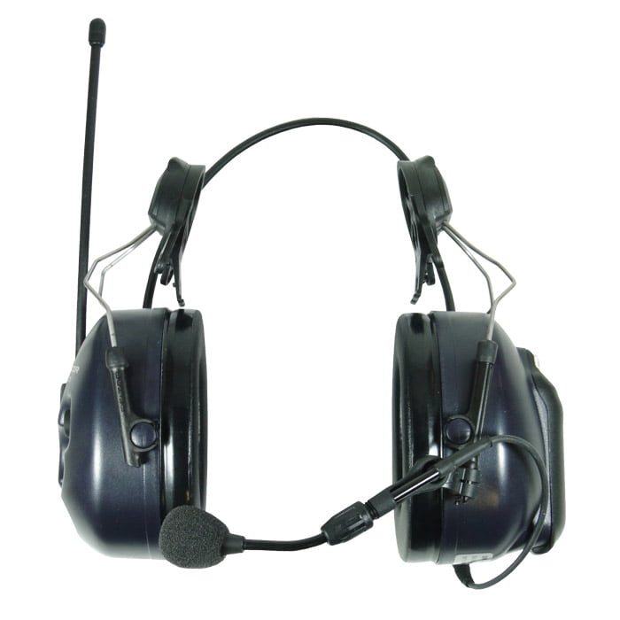 3M Peltor Lite Com Headphones with Microphone and Antenna, Side View