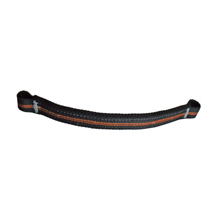 Tree Austria 3 Central Ribbon, black textile-like ribbon with orange and gray line, loops at both ends