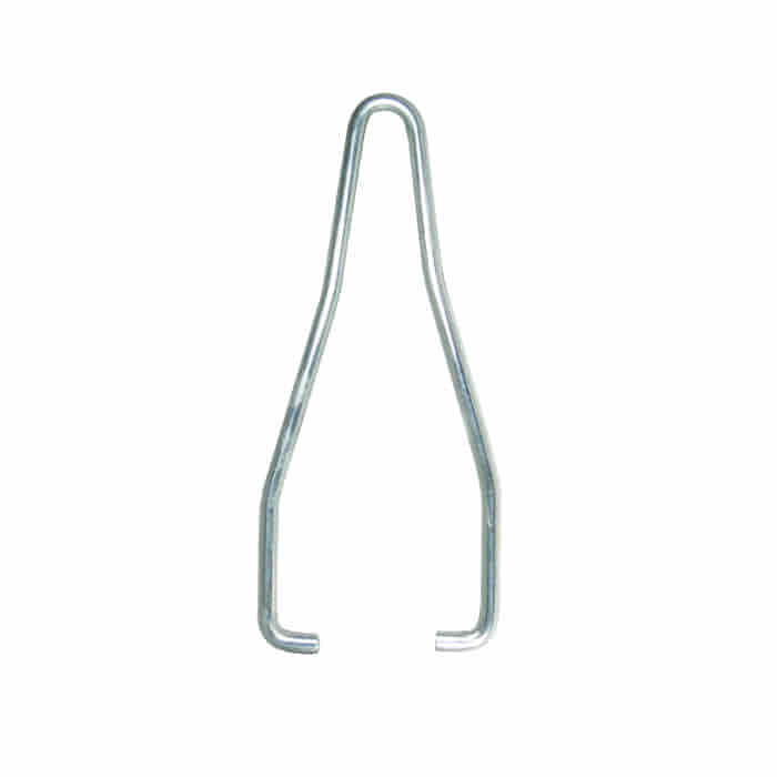 Ratchet wedge handle made of metal, silver-coloured, against a white background