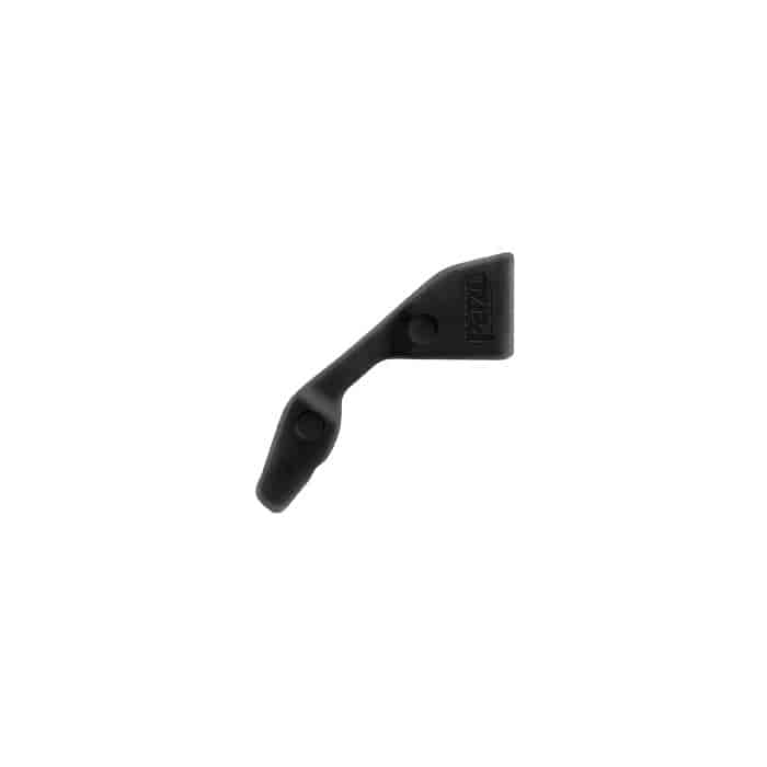 Petzl Captiv, black plastic part with two attachment points and embossing