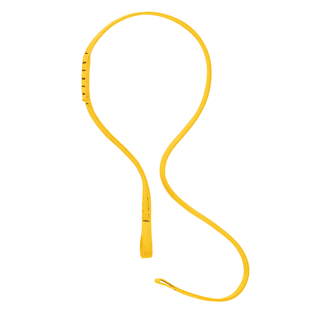 Eject webbing, yellow webbing in loop form, no manufacturer's information