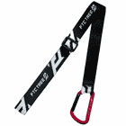 SRT Neck Loop black strap with white FTC Tree logo and red snap hook