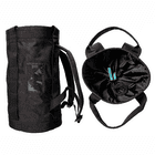 Pro 450 Bag, black pocket of notch with view of back and open interior with drawstring closure