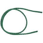 Kinisi Pro rope bridge to knot, green rope with black end, manufacturer not visible