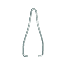 Ratchet wedge handle made of metal, silver-coloured, against a white background