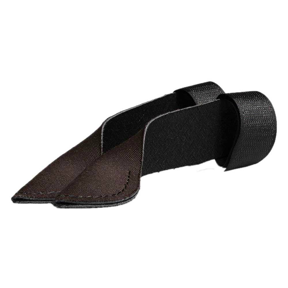 Thistle thorn protection in brown and black, made of fabric with Velcro fastener, two pieces