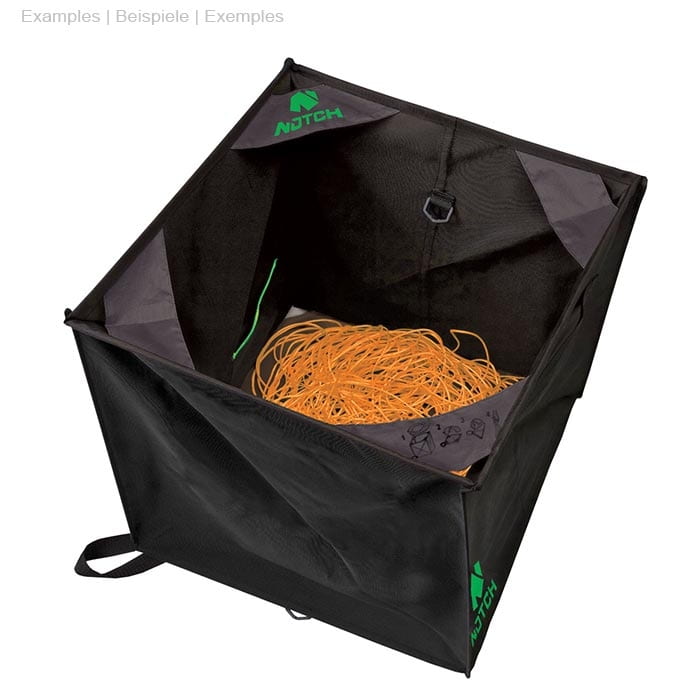 Pro Folding Cube by Notch, Black Foldable Cube with Orange Rope Inside