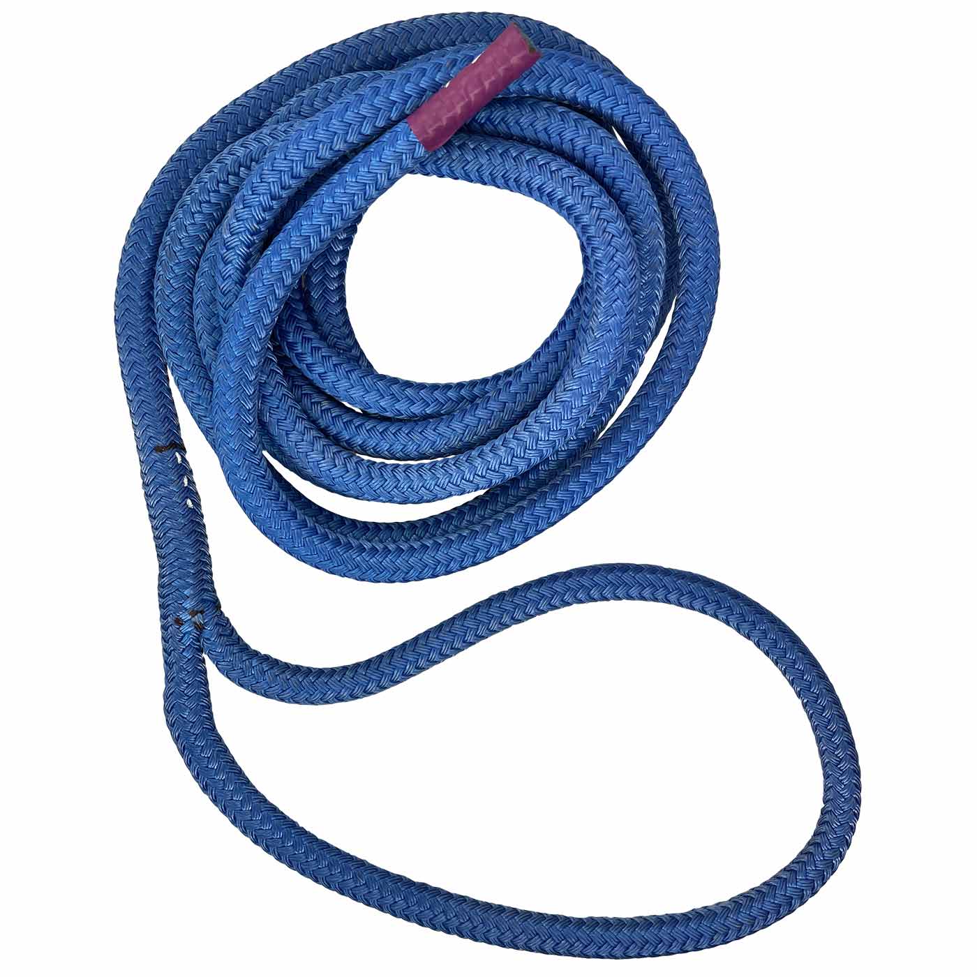Bull Sling 14 Long blue braided rope with a loop at the end
