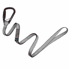 Speedline Lite Kit 40" with a black carabiner and grey loop strap