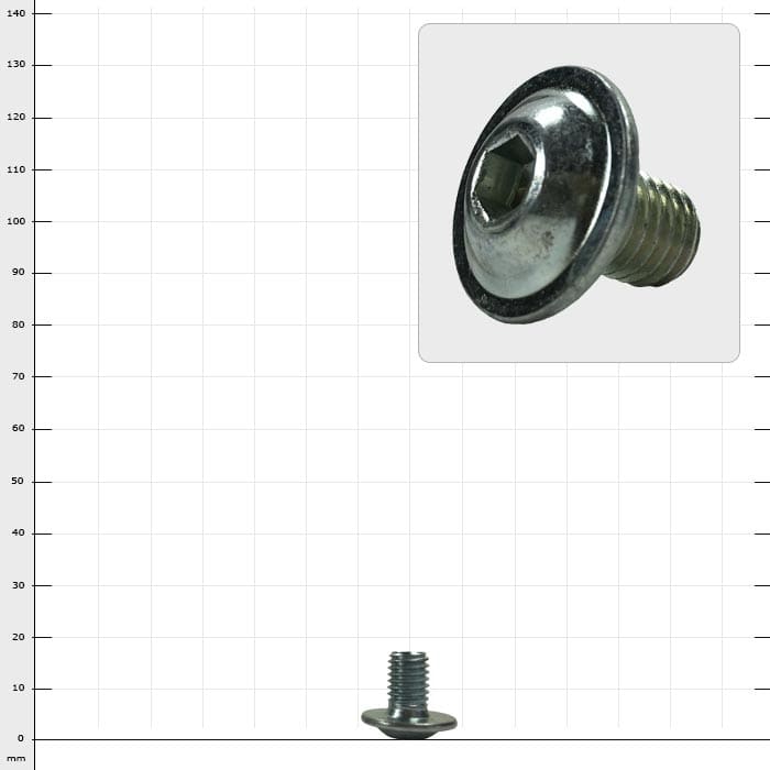Distel Lens Head Screw M8x12
