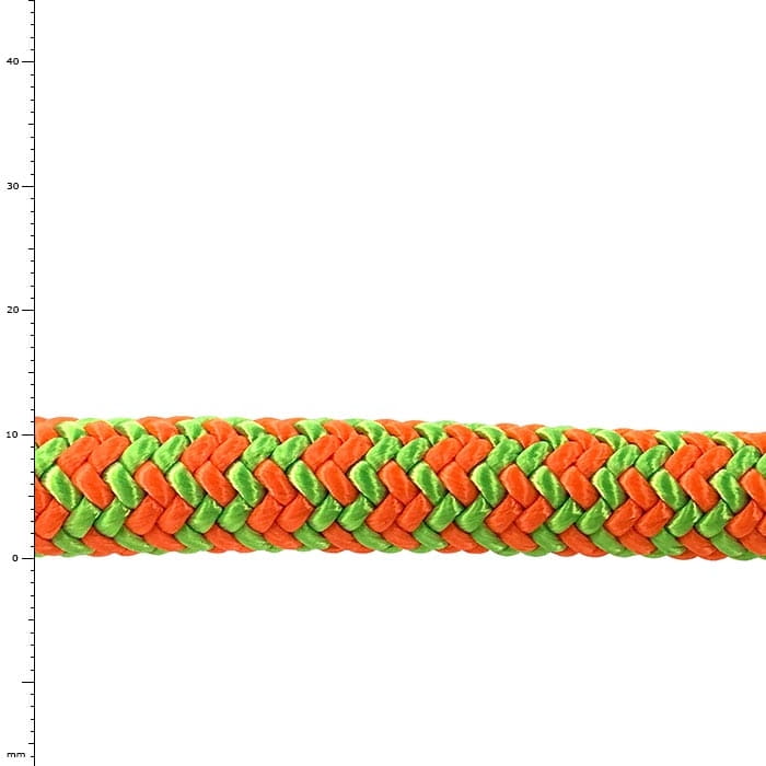 Atrax Orange Rope with Braided Pattern in Orange and Green, Product Name Atrax Orange