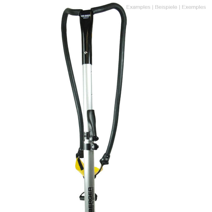 ArboRapid TK3 190 by Berger, silver telescopic handle with black handle and large, black hand guard at the top