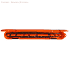 Chain Locker Orange Plastic Chain Storage Box Open with Black Chain Inside