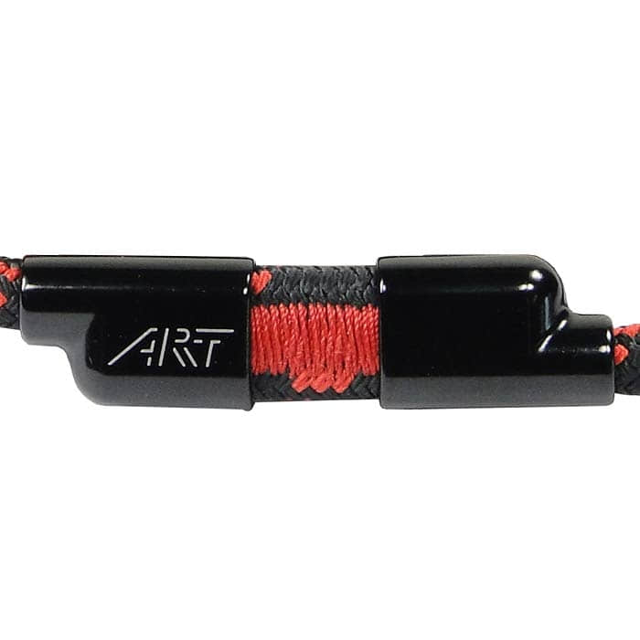 Close-up of black clasp with red thread and ART logo on the ART rope sling by ART