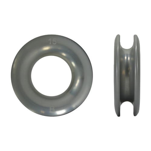 LightAnchor Nutring small, grey round ring with smooth surface, visible from the front and from the side