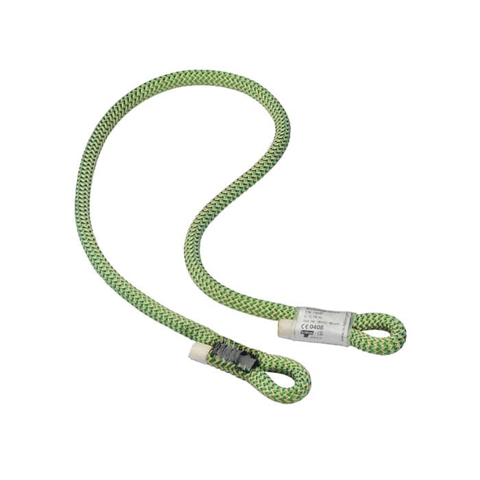 Ocean Sling 8, green rope with two loop ends and a white label