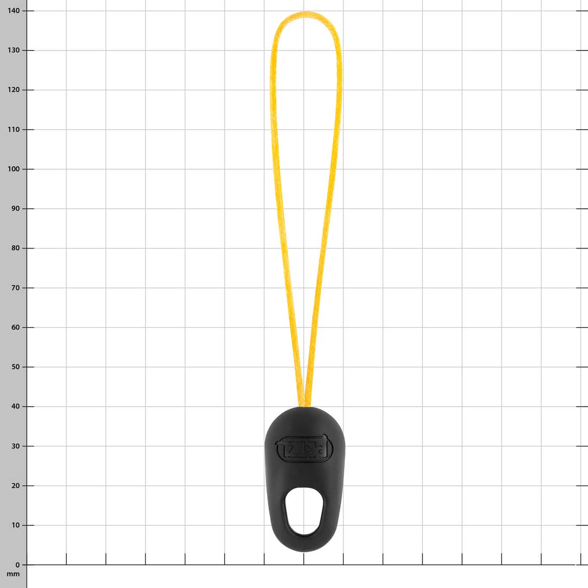 NAJA Honing Cherry with Black Handle and Yellow Loop, Manufacturer PETZL