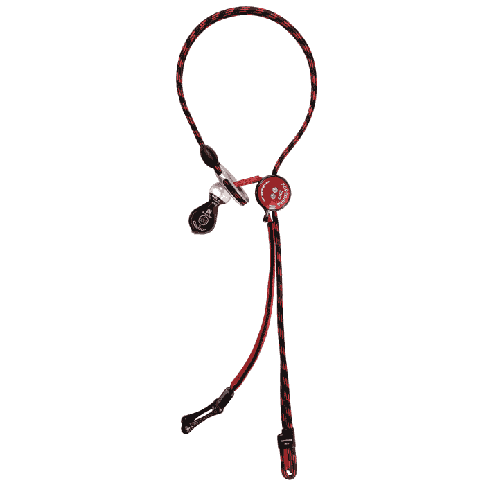 RopeGuide 2010 Cocoon 5, red and black rope with metal and plastic parts, manufacturer not visible