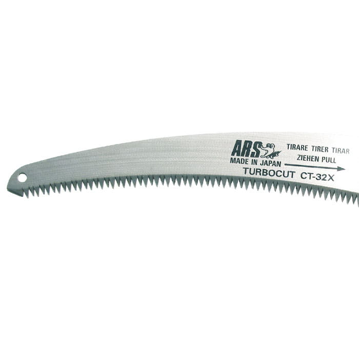 TurboCut Original Saw Blade from ARS, curved saw blade with fine teeth and imprint "ARS Made in Japan TURBOCUT CT-32X"