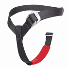 Turbofoot Evo R Strap black strap with red padding and metal buckles