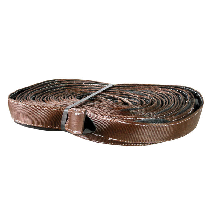 Gefaprotect 50 brown flat rolled up tape fixed with grey plastic tape