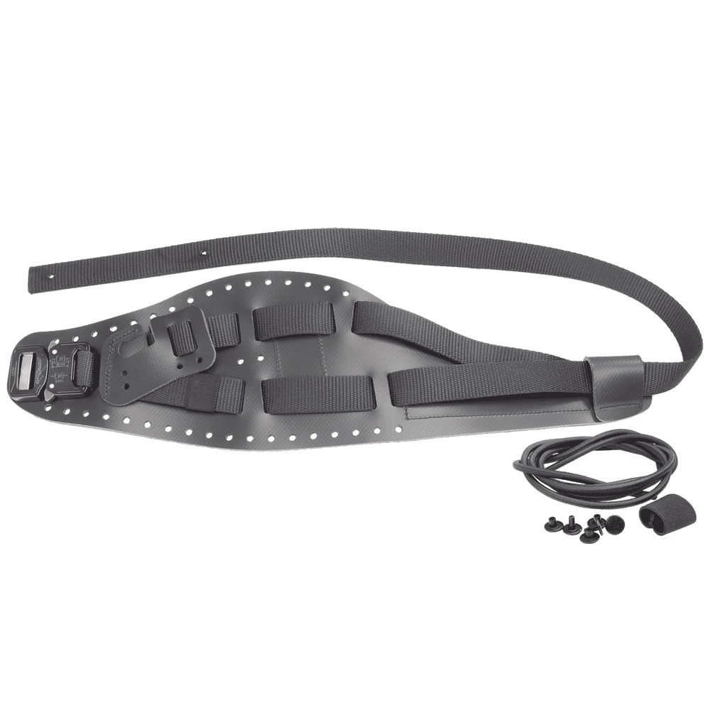 treeMOTION Leg Loop L in Black with buckle, several loops and accessories such as cords and screws
