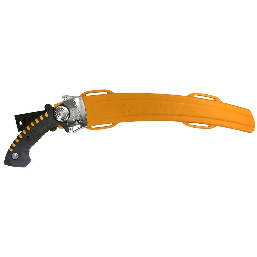 Silky Sugoi 360-6.5-5.5 Hand Saw in Orange Protective Case with Black Handle and Silver Metal Clasp