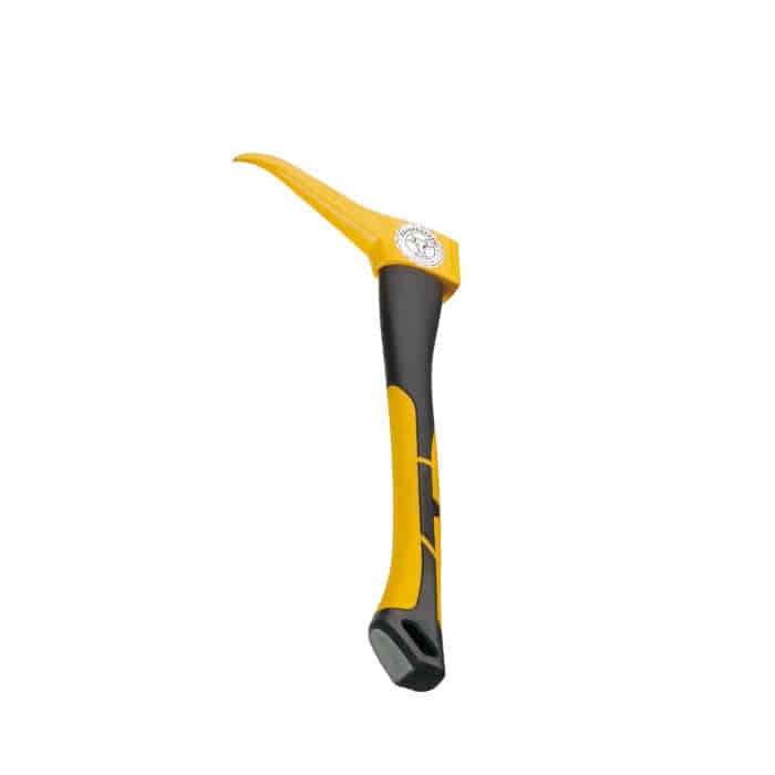 Handsappie 38, yellow and black tool with curved head and ergonomic handle