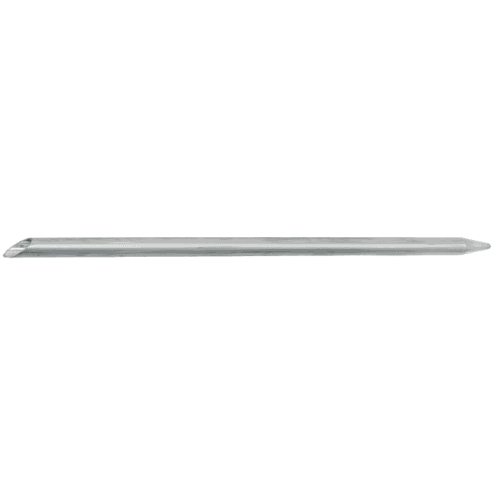 Fid 16, a long, thin metal rod with a tapered end and beveled tip on the other side
