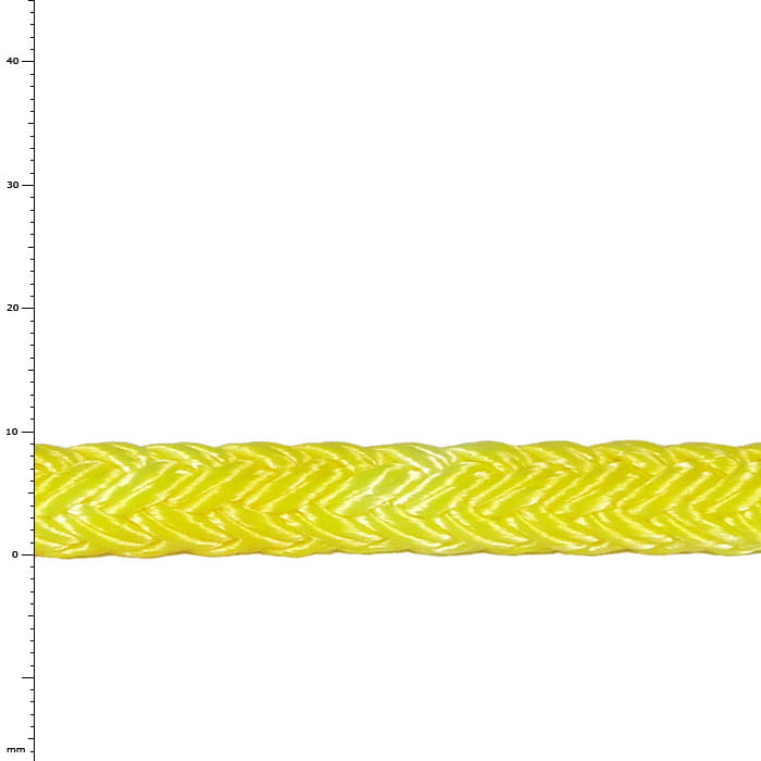 Tenex TEC 09 yellow braided rope, manufacturer's name not visible